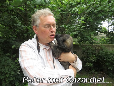 Peter met een Grizzly